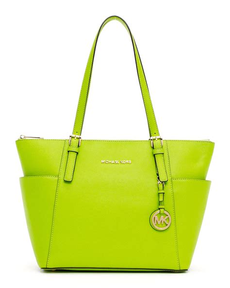 michael kors lime green purse.